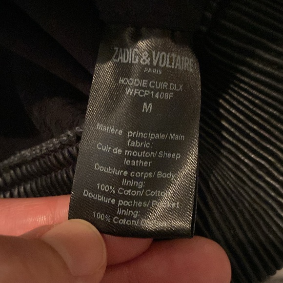 Zadig & Voltaire Deluxe Leather Hoodie - Picture 8 of 8
